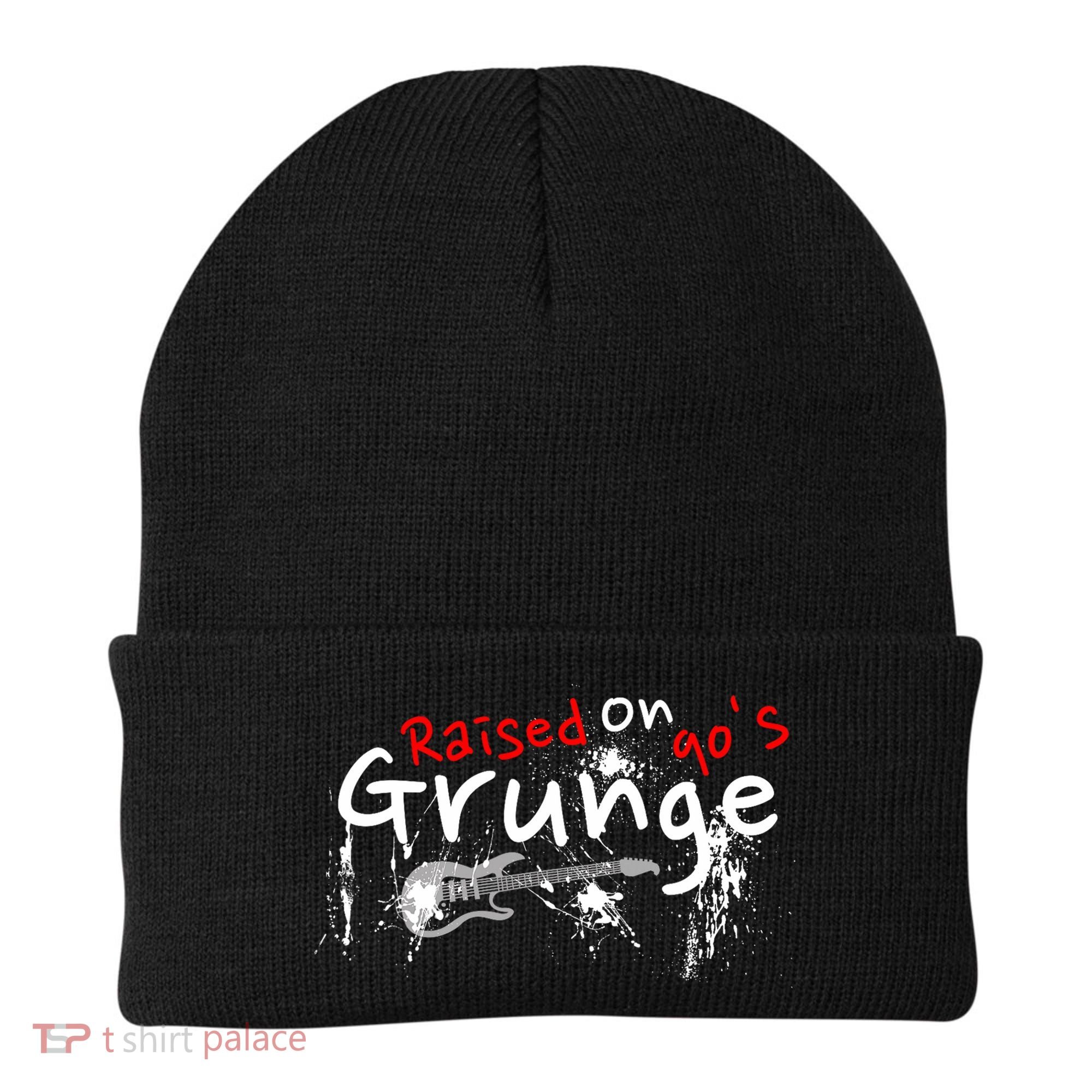 Raised On 90S Grunge Rock Music Lover Beanie