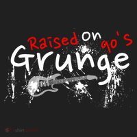 Raised On 90S Grunge Rock Music Lover District V.I.T. Heavyweight Hoodie thumb 2