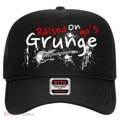 Raised On 90S Grunge Rock Music Lover Hat