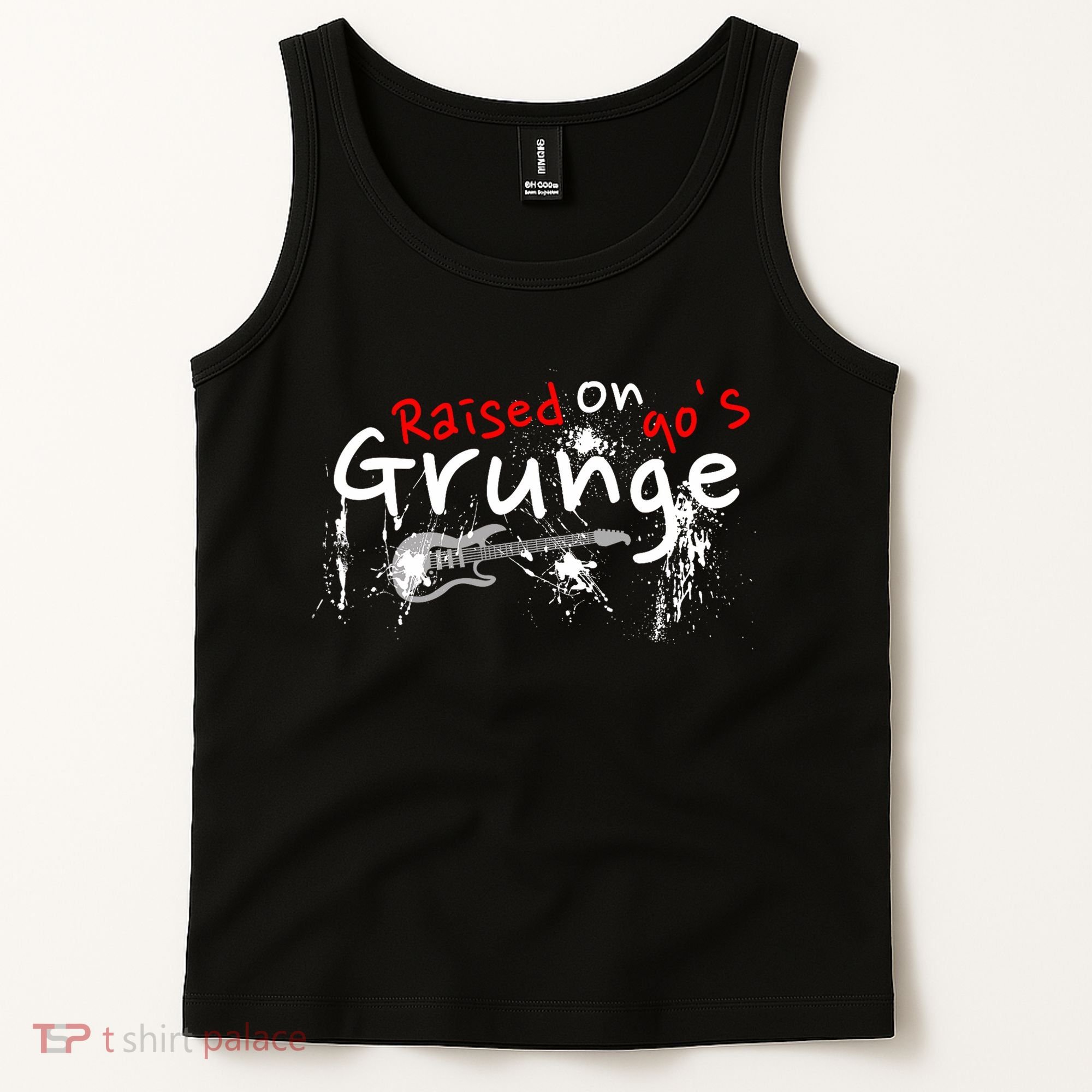 Raised On 90S Grunge Rock Music Lover Tank Top