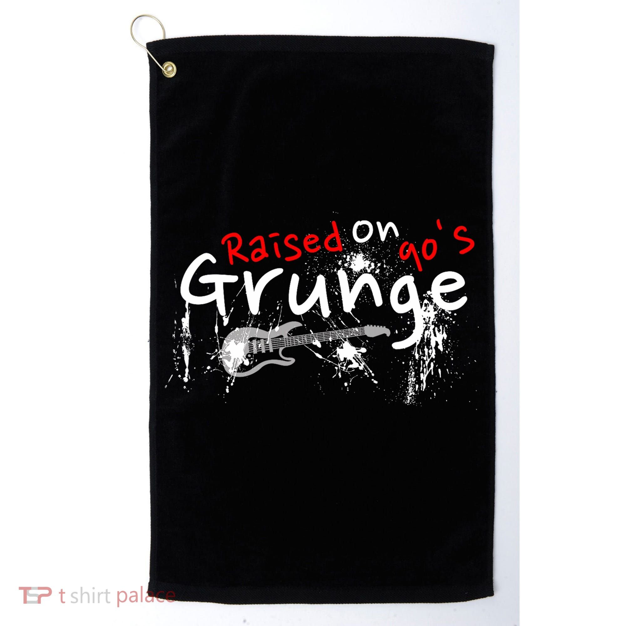 Raised On 90S Grunge Rock Music Lover Golf Towel