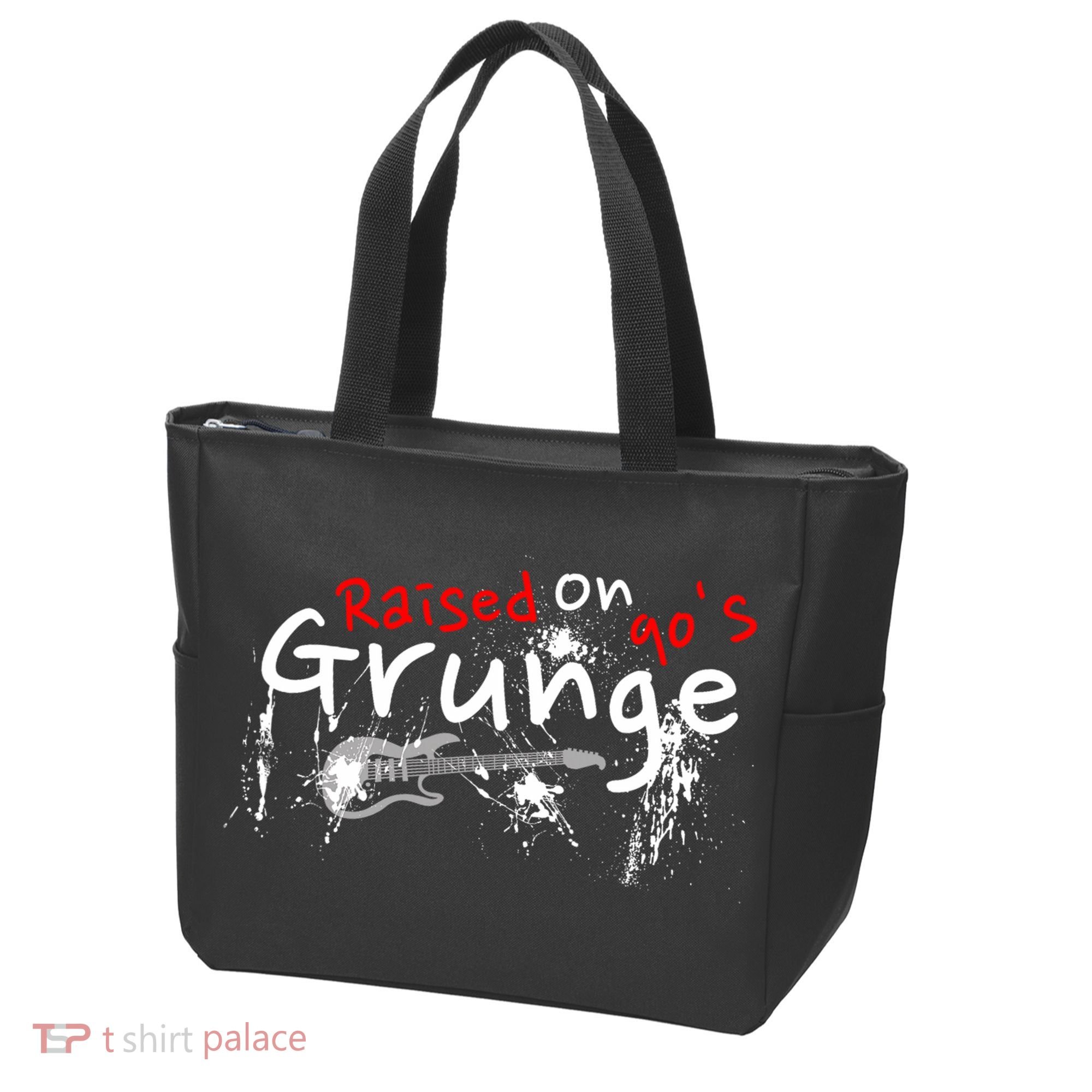 Raised On 90S Grunge Rock Music Lover Tote Bag
