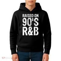 Raised On 90S R&B Kids Hoodie thumb 4