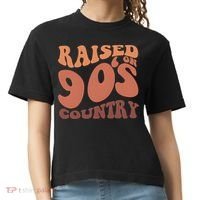 Raised On 90s Country Retro 90S Country Comfort Colors Boxy T-Shirt thumb 0