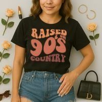 Raised On 90s Country Retro 90S Country Comfort Colors Boxy T-Shirt thumb 2