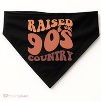 Raised On 90s Country Retro 90S Country USA-Made Doggie Bandana thumb 0
