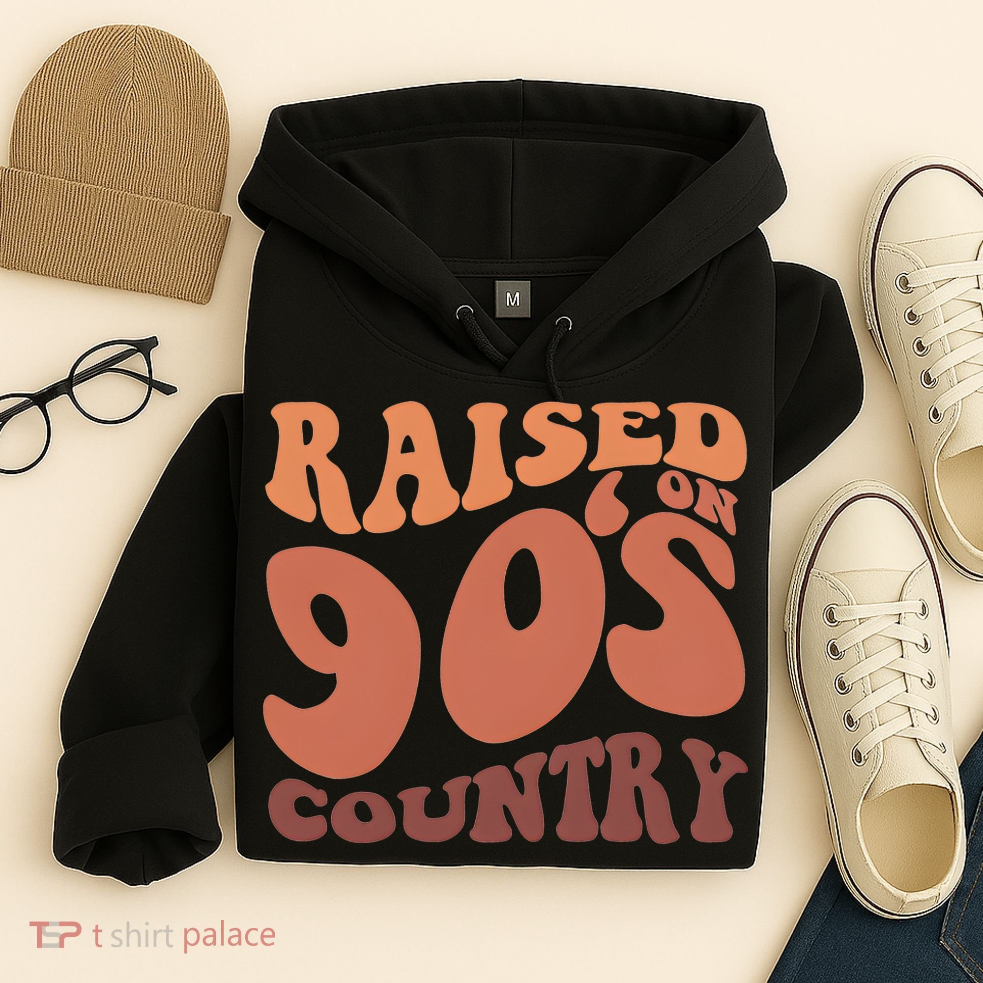 Raised On 90s Country Retro 90S Country Hoodie