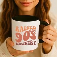 Raised On 90s Country Retro 90S Country Coffee Mug thumb 3
