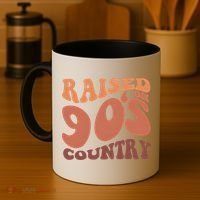 Raised On 90s Country Retro 90S Country Coffee Mug thumb 4