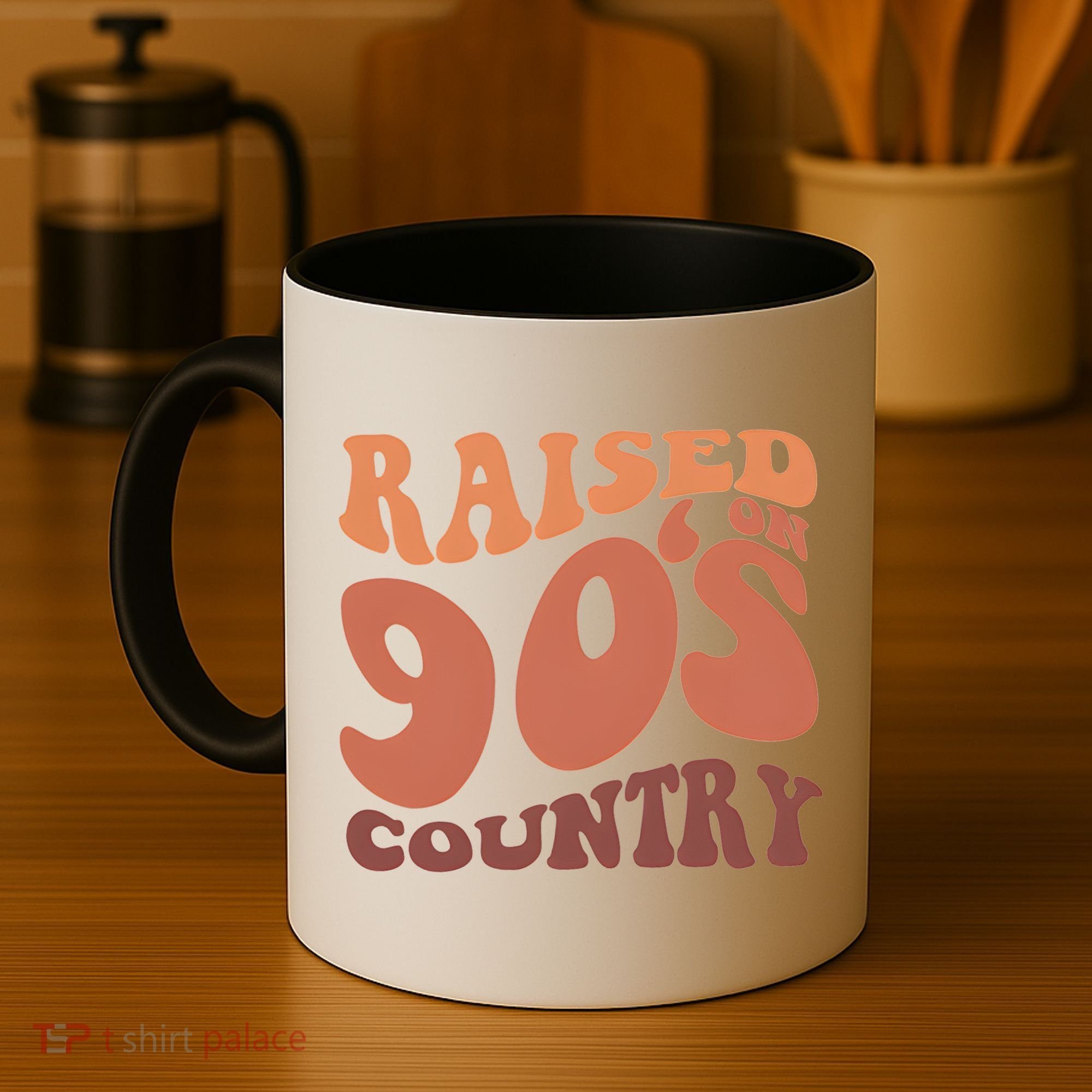 Raised On 90s Country Retro 90S Country Coffee Mug