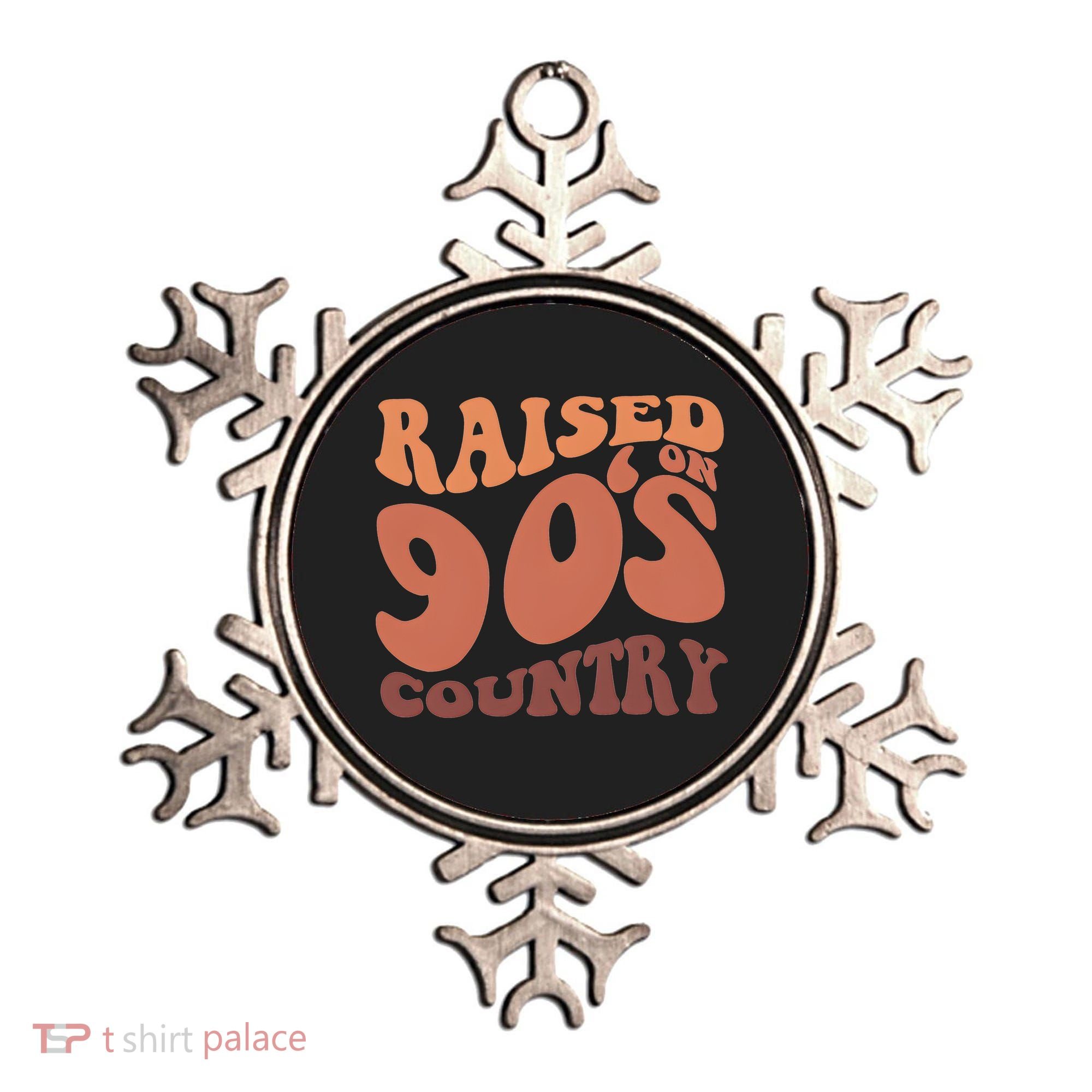 Raised On 90s Country Retro 90S Country Ornament