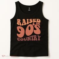 Raised On 90s Country Retro 90S Country Tank Top thumb 2