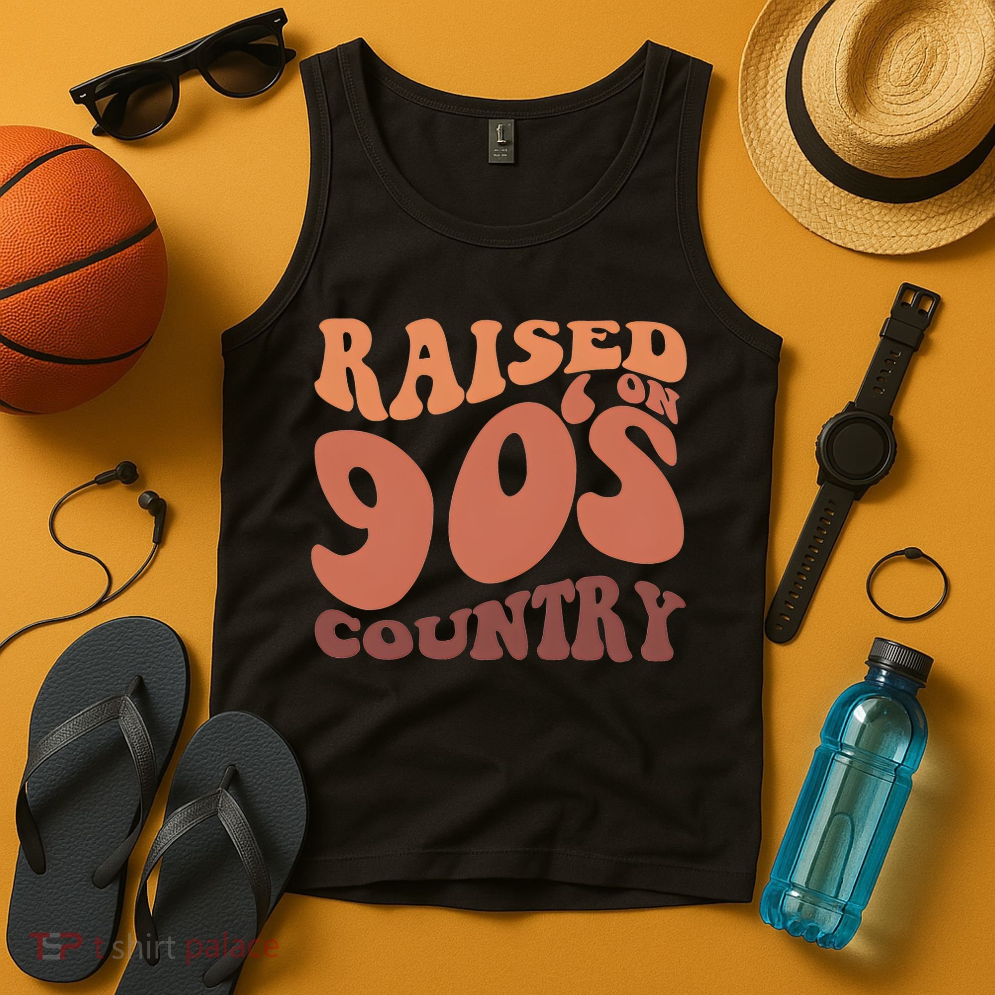 Raised On 90s Country Retro 90S Country Tank Top