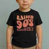Raised On 90s Country Retro 90S Country Toddler T-Shirt thumb 2