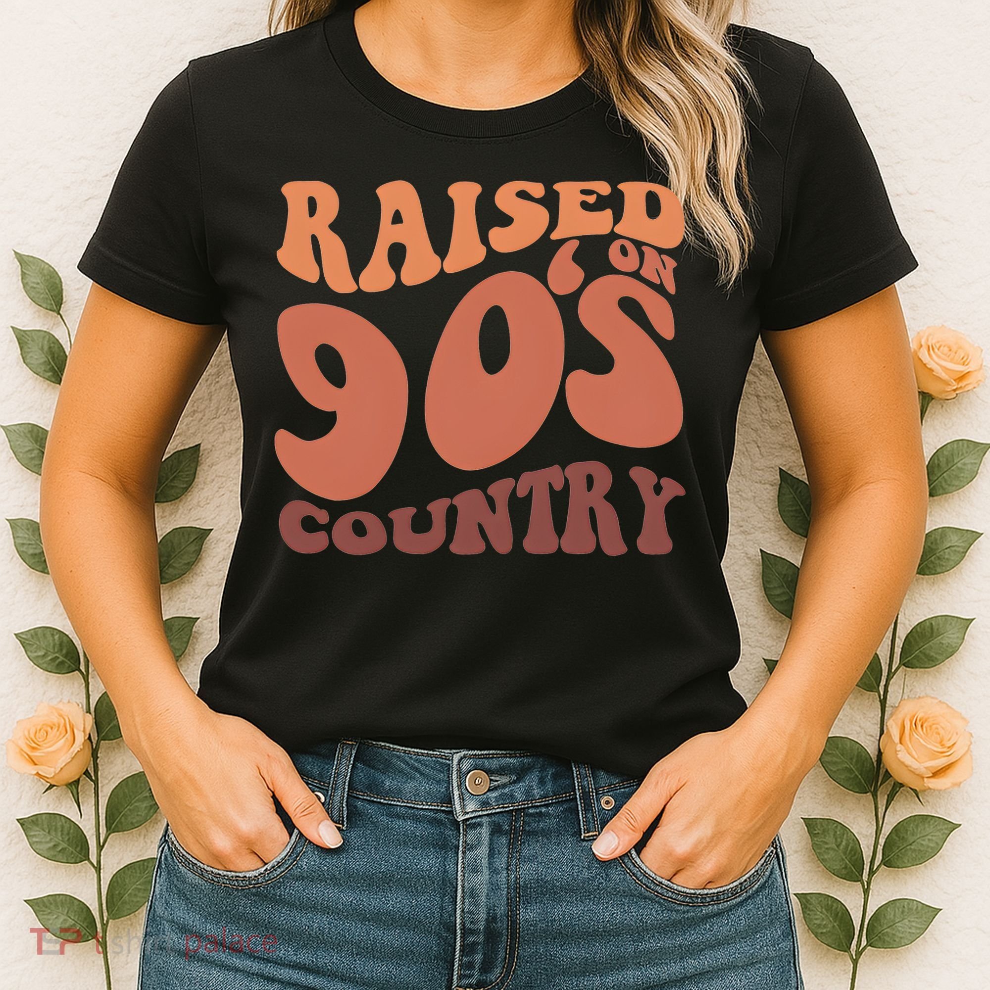 Raised On 90s Country Retro 90S Country Women's T-Shirt