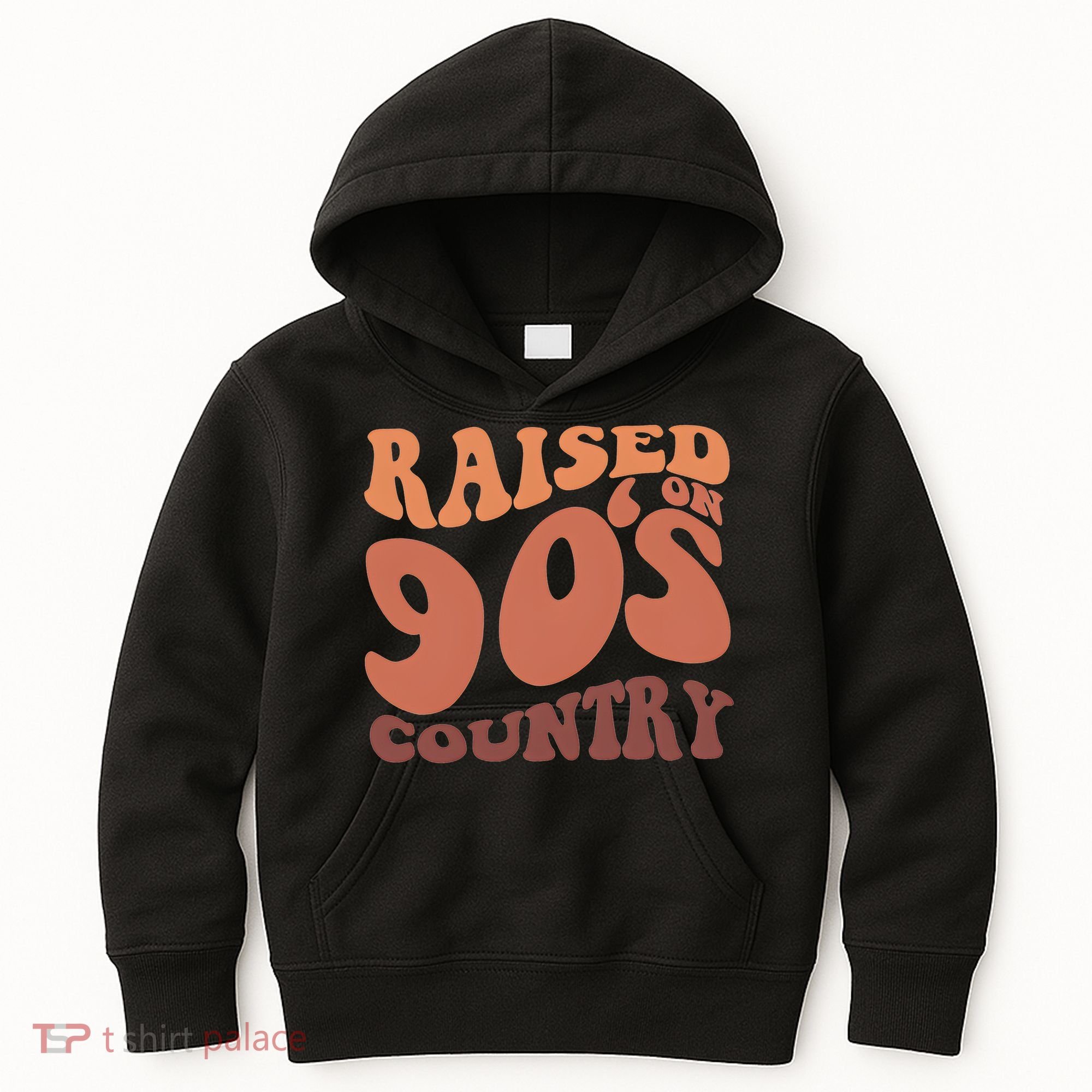 Raised On 90s Country Retro 90S Country Kids Hoodie