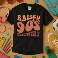 Raised On 90s Country Retro 90S Country Kids T-Shirt thumb 3