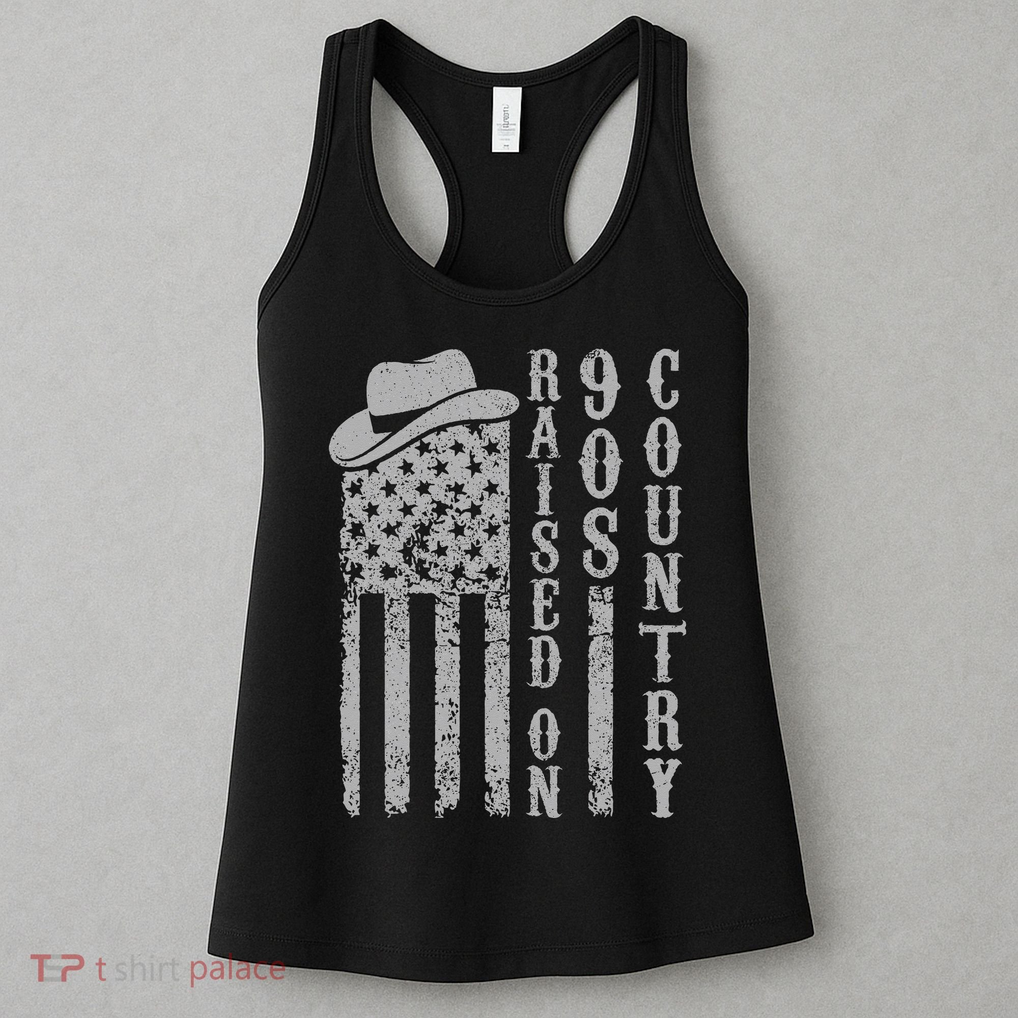 Raised On 90s Country Music  Country Concert Outfit Women's Tank Top
