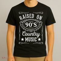 Raised On 90's Country Music Vintage Funny Retro Southern T-Shirt thumb 3
