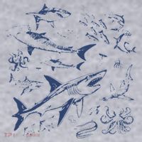 Retro Ocean Animal Wildlife Shark Fish Octopus Nature Women's Sweatshirt thumb 2