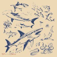 Retro Ocean Animal Wildlife Shark Fish Octopus Nature Tote Bag thumb 4