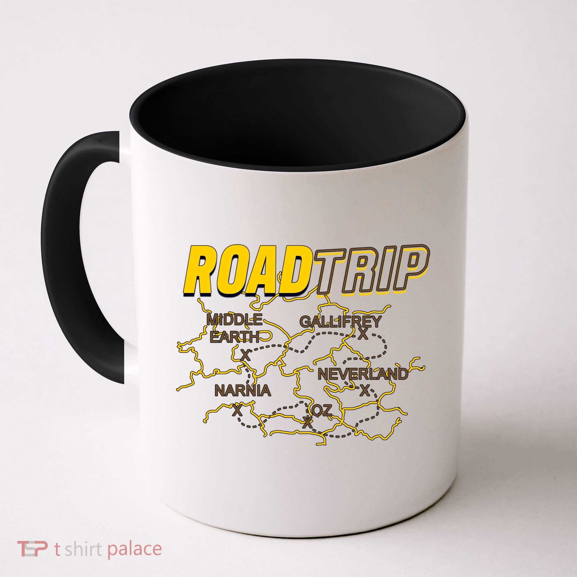 Road Trip Fantasy Treasure Map Coffee Mug