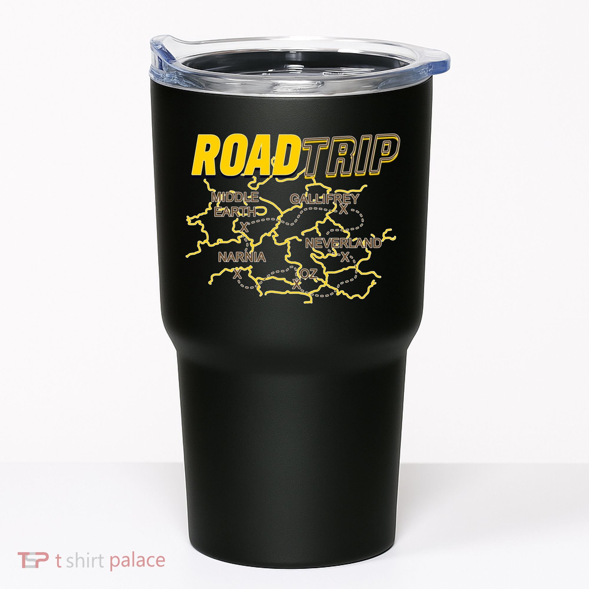 Road Trip Fantasy Treasure Map Tumbler