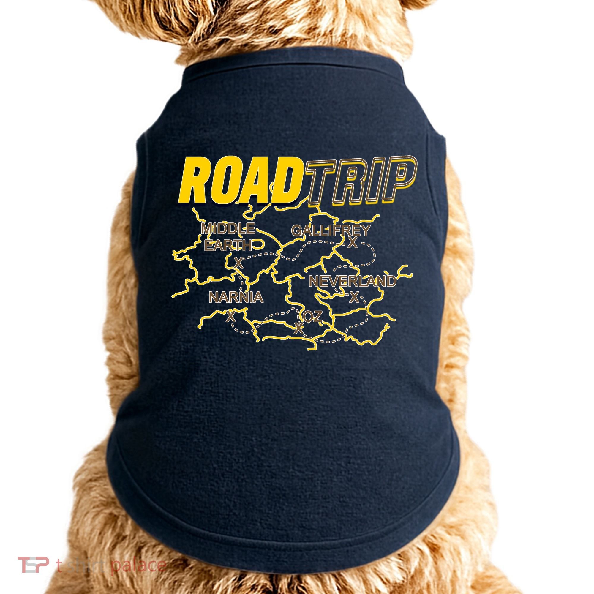 Road Trip Fantasy Treasure Map Doggie Tank