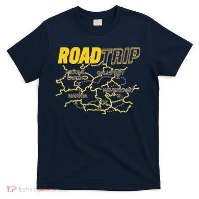 Road Trip Fantasy Treasure Map T-Shirt