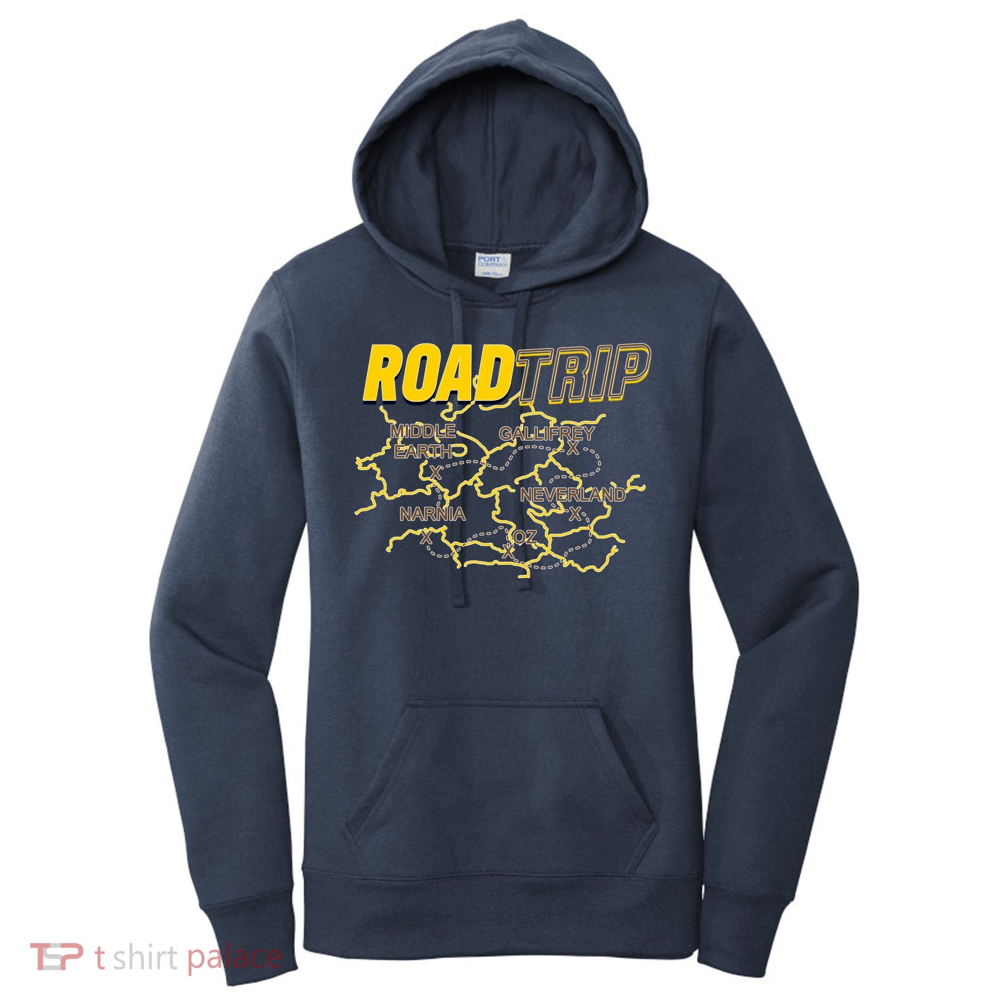 Road Trip Fantasy Treasure Map Women's Hoodie