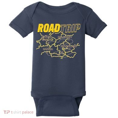 Road Trip Fantasy Treasure Map Baby Bodysuit