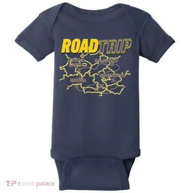 Road Trip Fantasy Treasure Map Baby Bodysuit