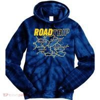 Road Trip Fantasy Treasure Map Tie Dye Hoodie thumb 0