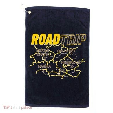 Road Trip Fantasy Treasure Map Golf Towel