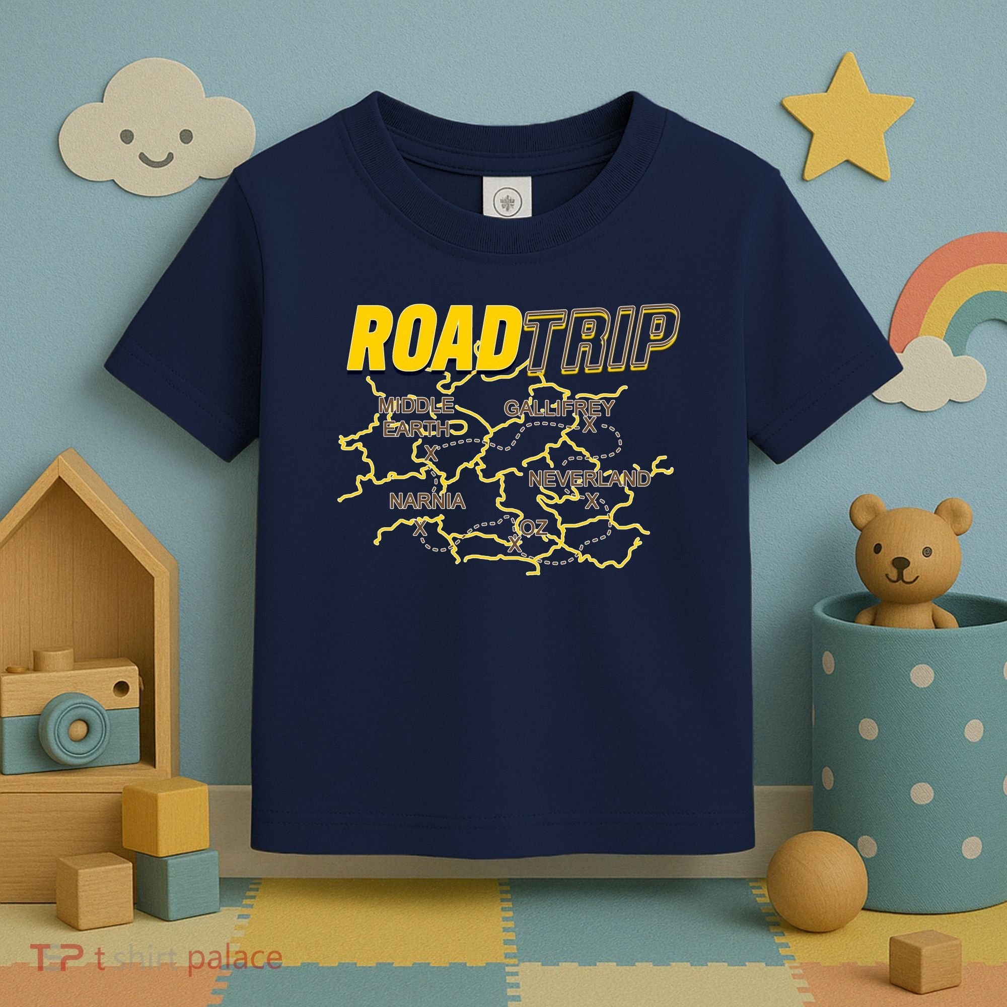 Road Trip Fantasy Treasure Map Toddler T-Shirt