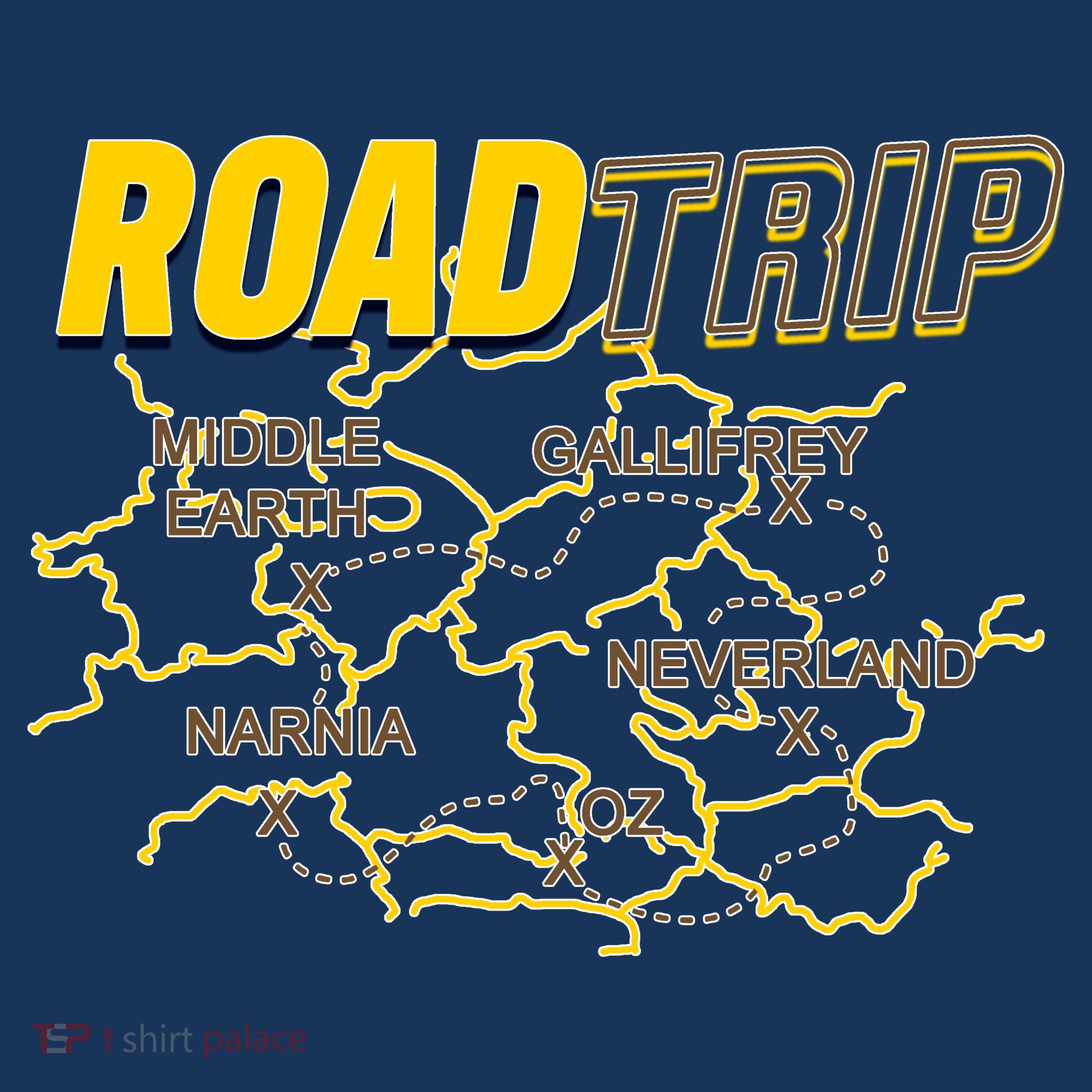 Road Trip Fantasy Treasure Map Women's T-Shirt