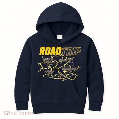 Road Trip Fantasy Treasure Map Kids Hoodie