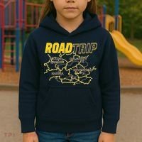 Road Trip Fantasy Treasure Map Kids Hoodie thumb 3