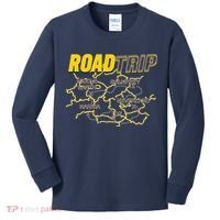 Road Trip Fantasy Treasure Map Kids Long Sleeve Shirt thumb 0