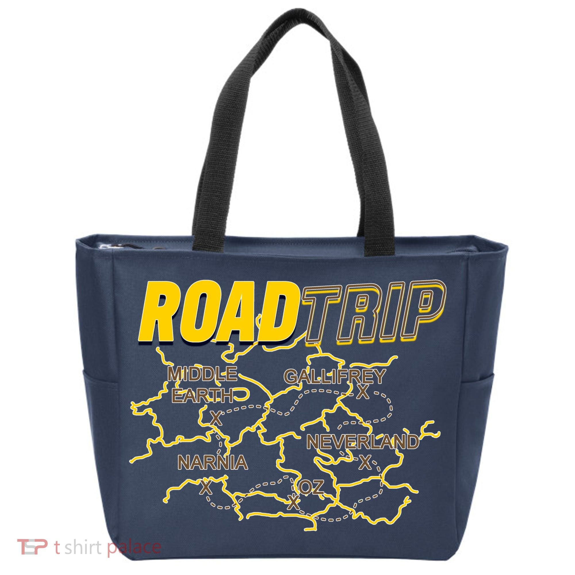 Road Trip Fantasy Treasure Map Tote Bag