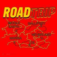 Road Trip Fantasy Treasure Map Santa Hat thumb 1