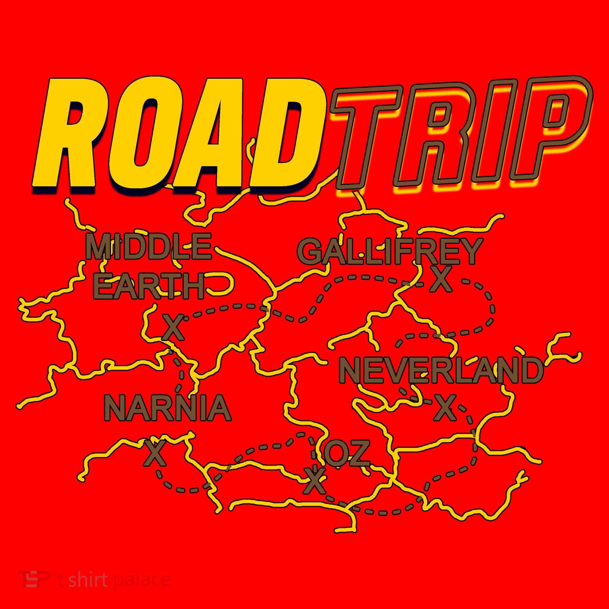 Road Trip Fantasy Treasure Map Santa Hat