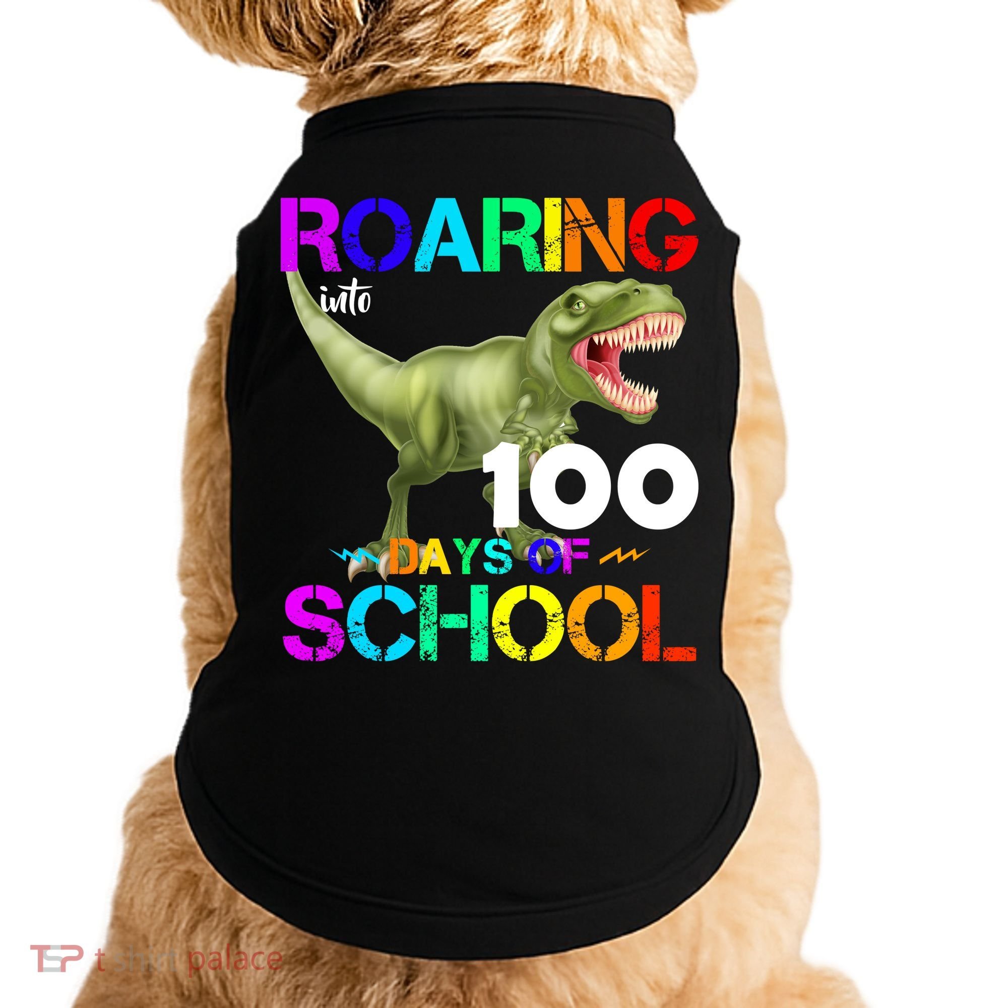 Roaring Into 100 Days Of School Doggie Tank
