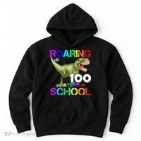 Roaring Into 100 Days Of School Hoodie thumb 0