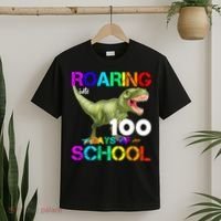 Roaring Into 100 Days Of School T-Shirt thumb 2
