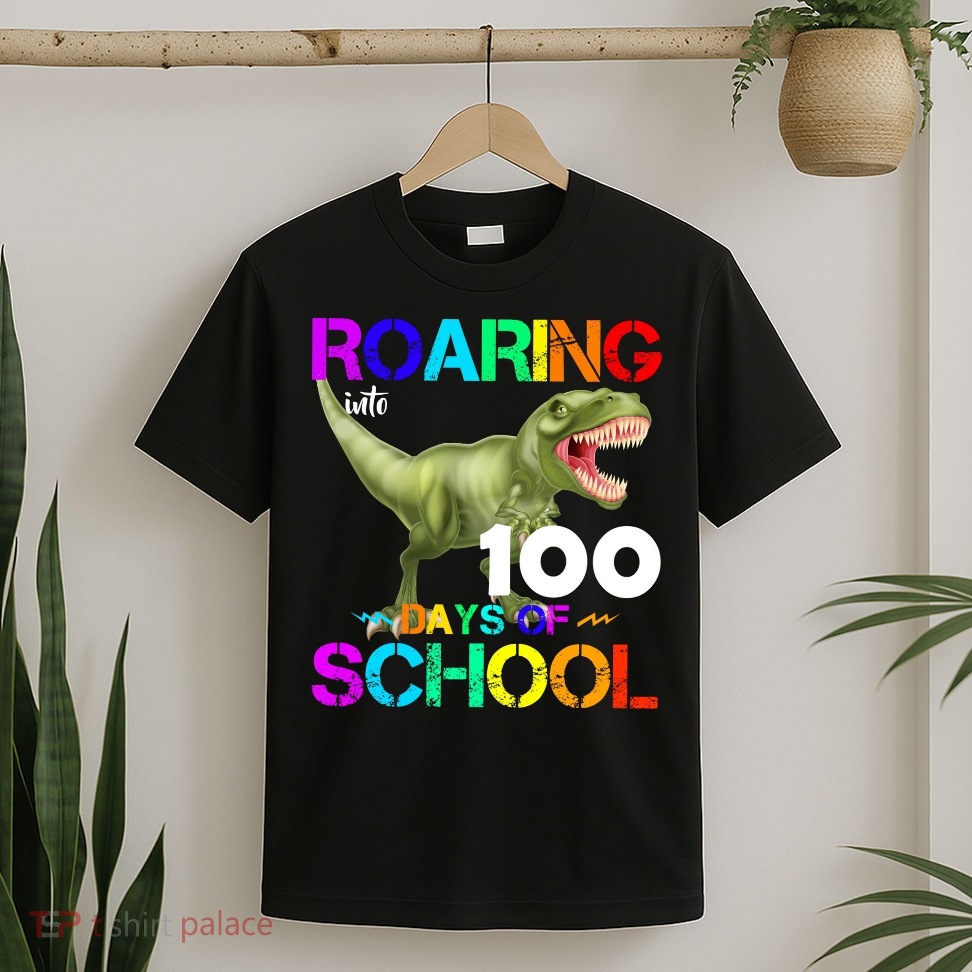Roaring Into 100 Days Of School T-Shirt