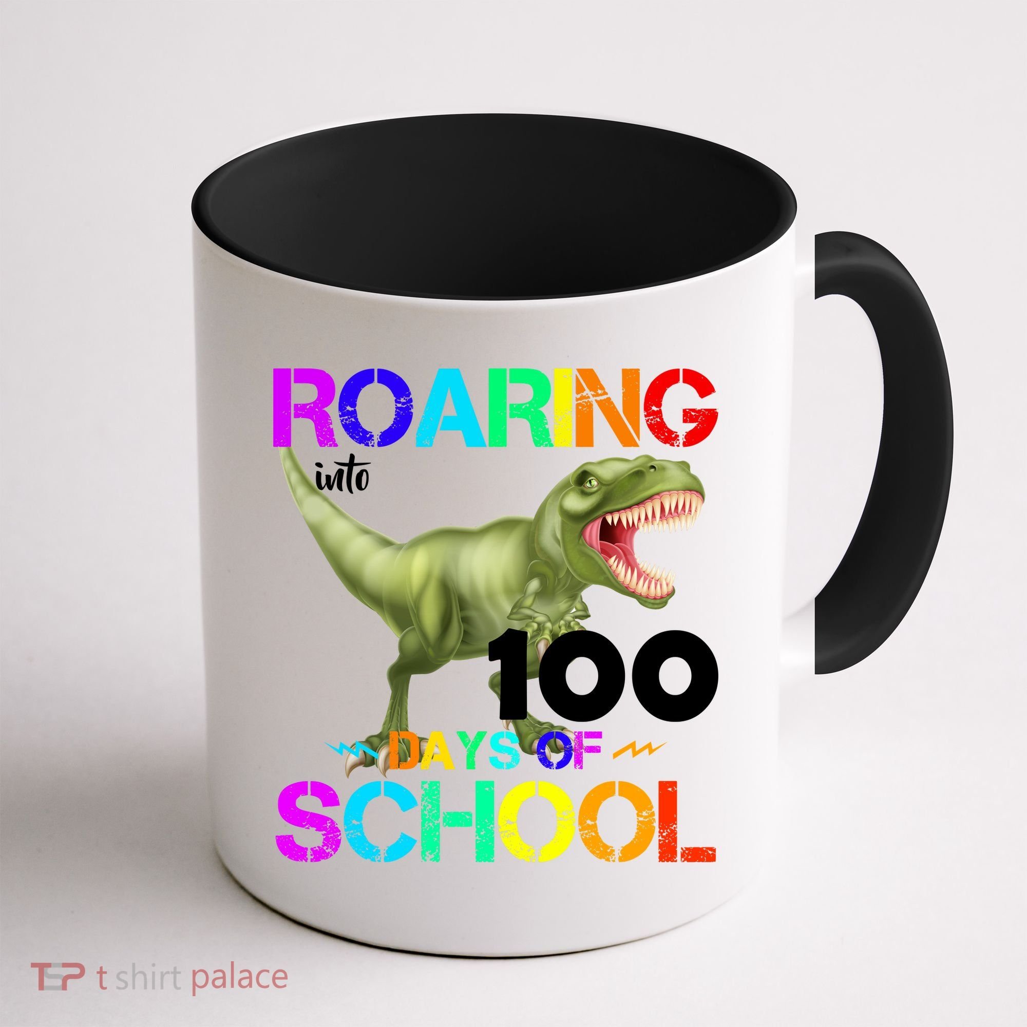 Roaring Into 100 Days Of School Coffee Mug