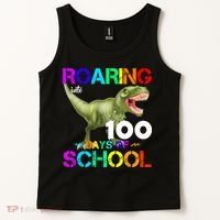 Roaring Into 100 Days Of School Tank Top thumb 2