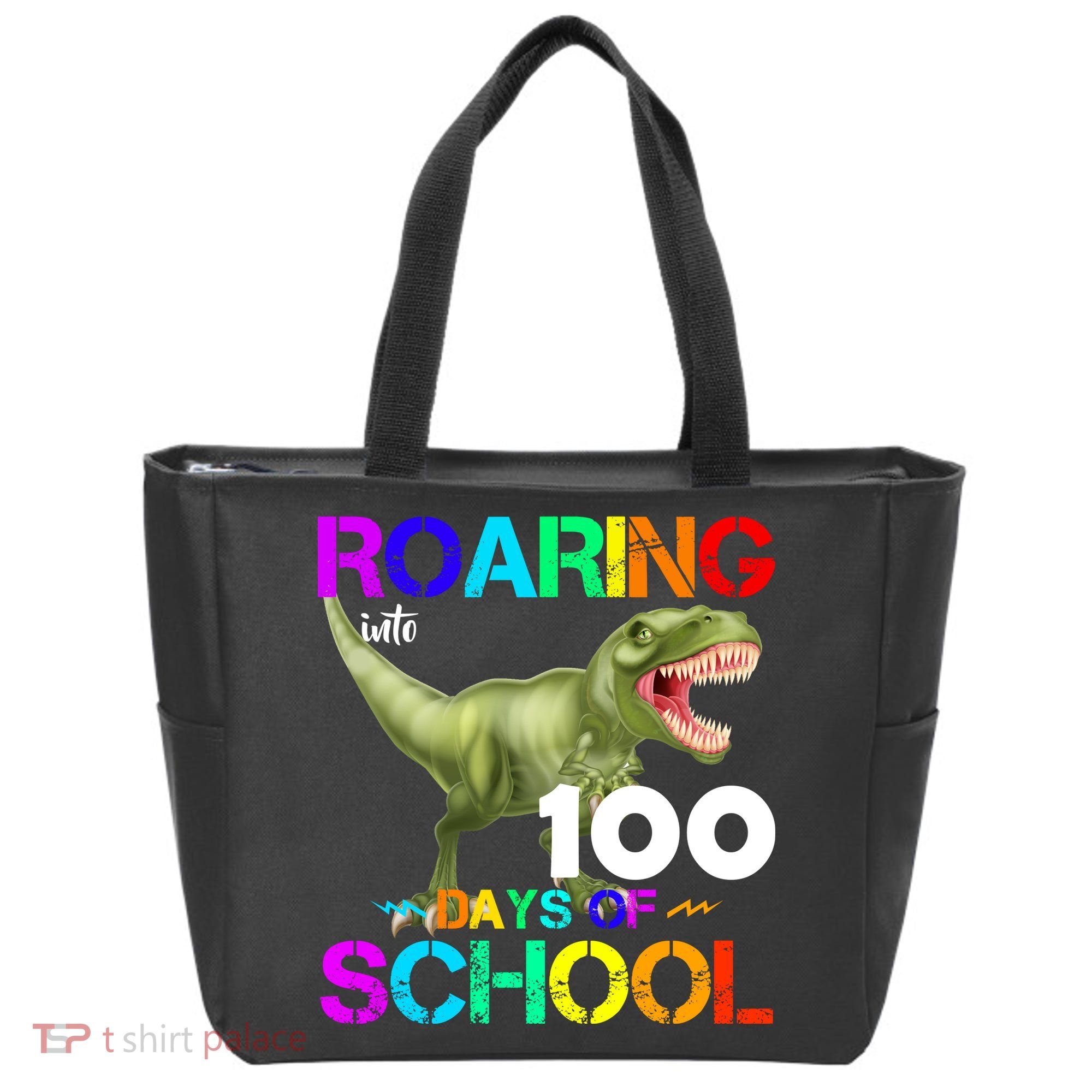 Roaring Into 100 Days Of School Tote Bag