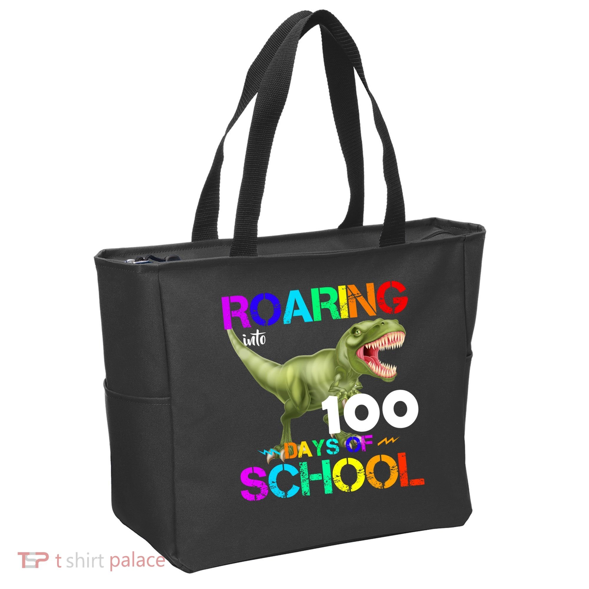 Roaring Into 100 Days Of School Tote Bag